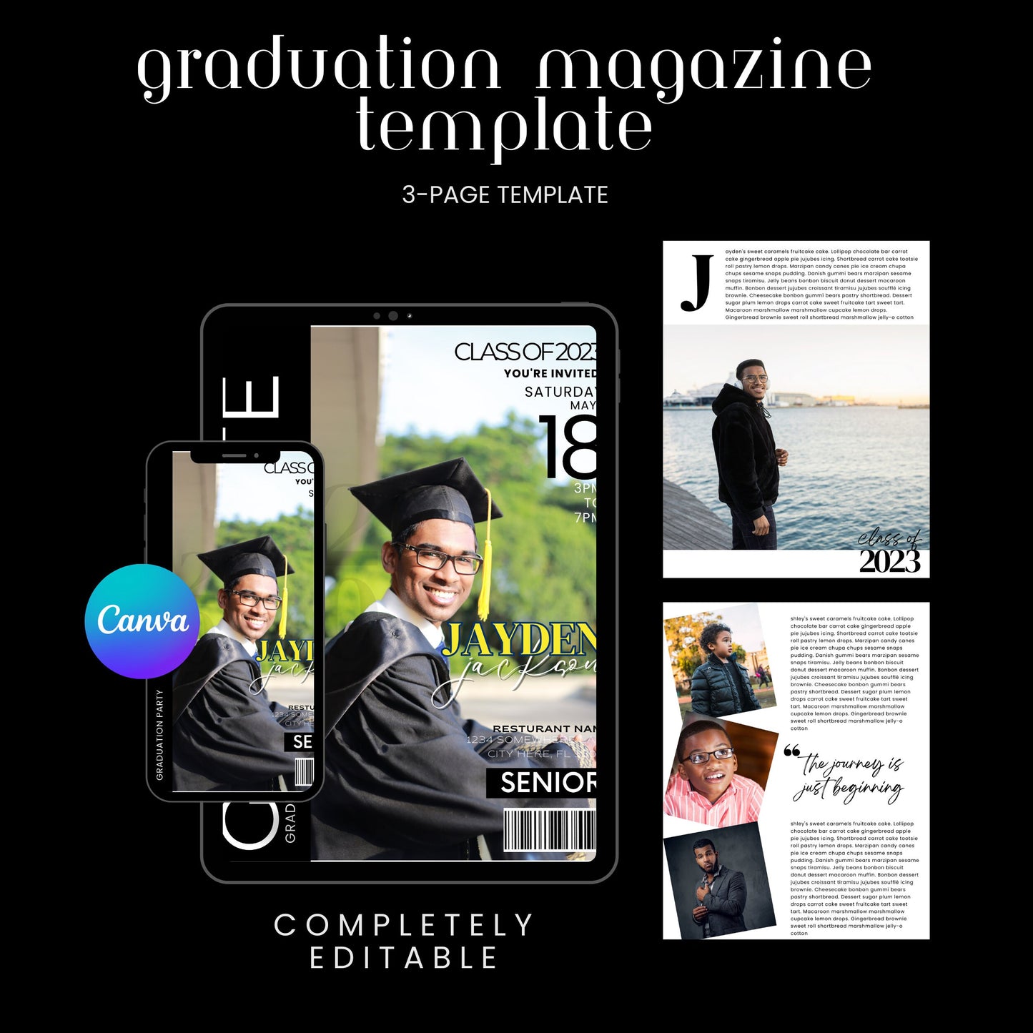 Senior Graduation Classic Magazine Cover