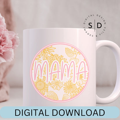 Floral Mama PNG