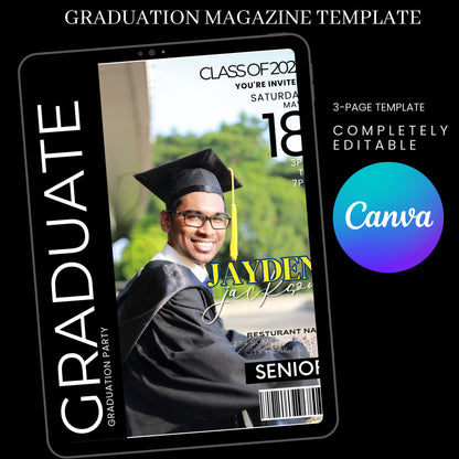 Senior Graduation Classic Magazine Cover