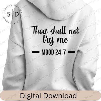 Thou shall not try me SVG