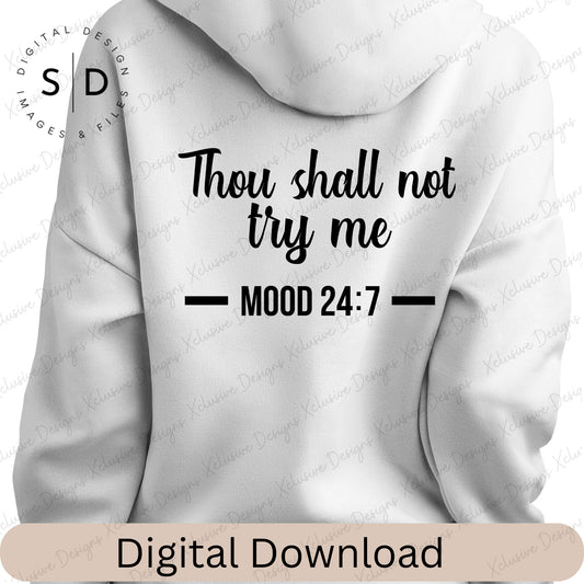 Thou shall not try me SVG