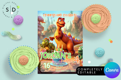 Dinosaur Birthday Invitation